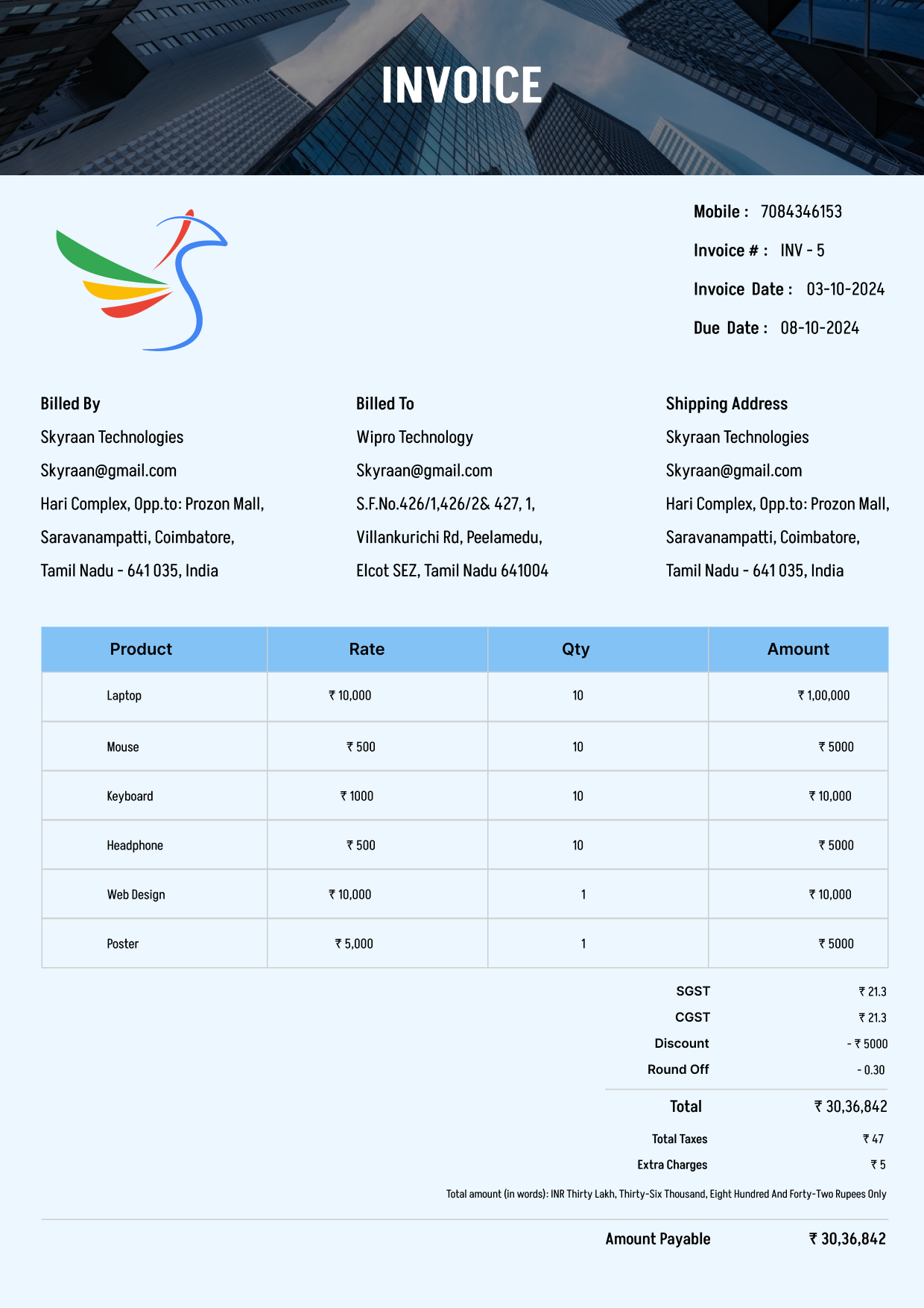 Invoice Template 2